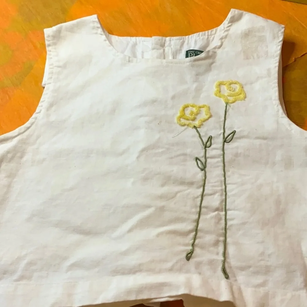 The Childrens Place embroidered Girls Linen top